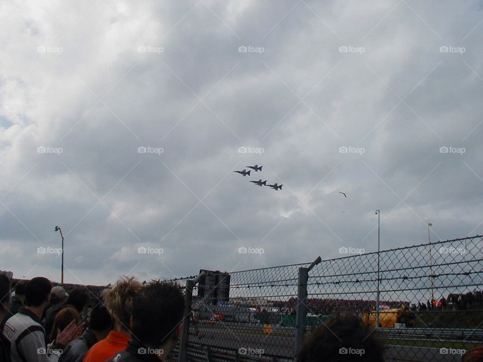 Fly-over for A1GP.