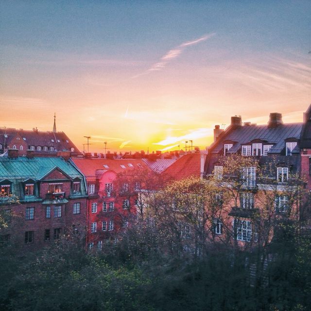 Sunset in Stockholm