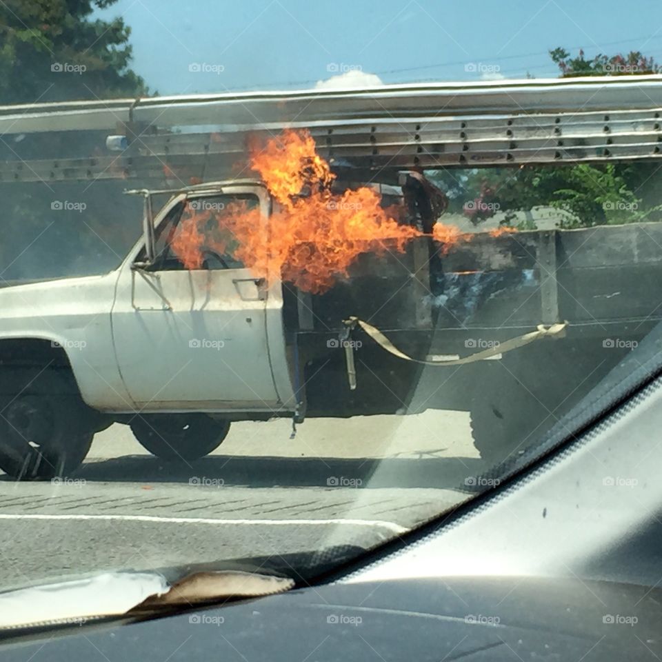 Fiery afternoon drive