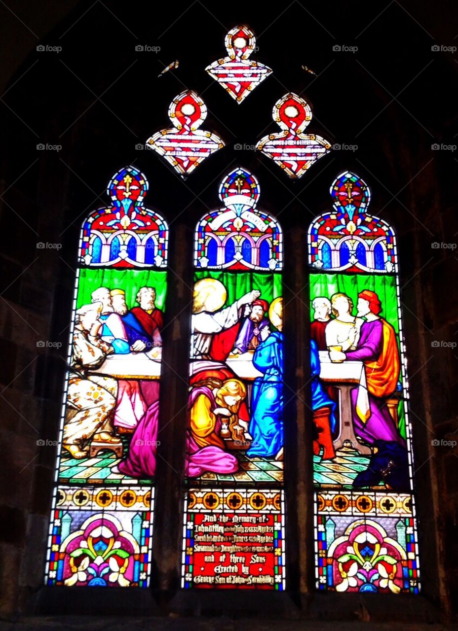 Stained glass window
