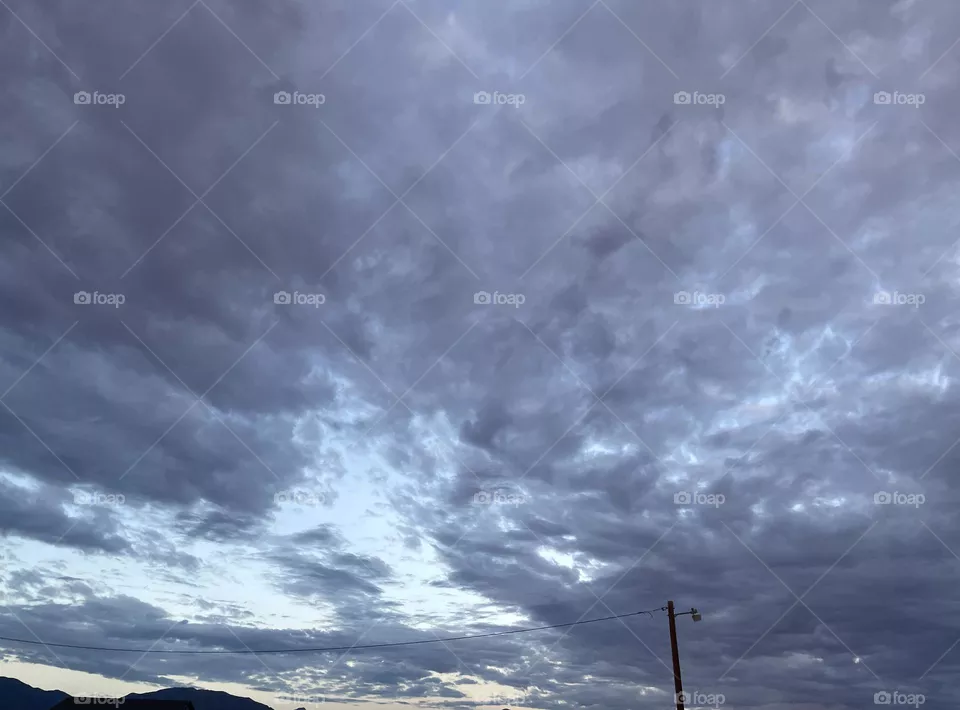 Dark grey clouds