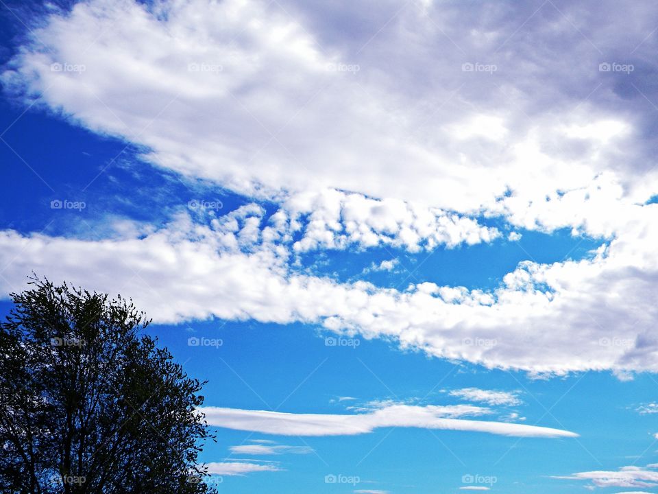 View of blue sky