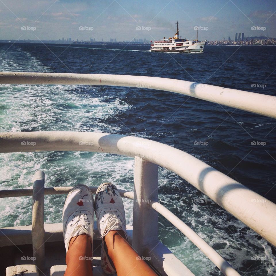 Feet at the ferry 