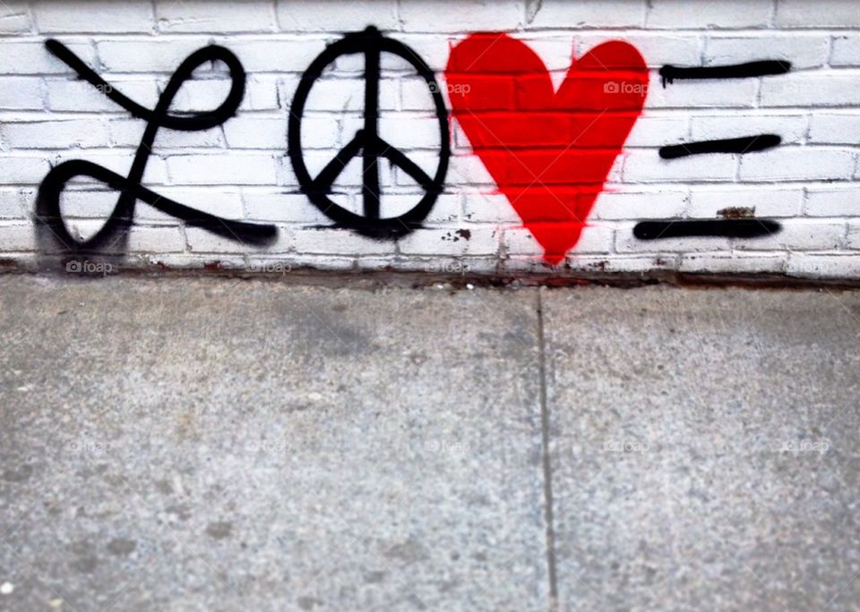 Peace love and vandalism