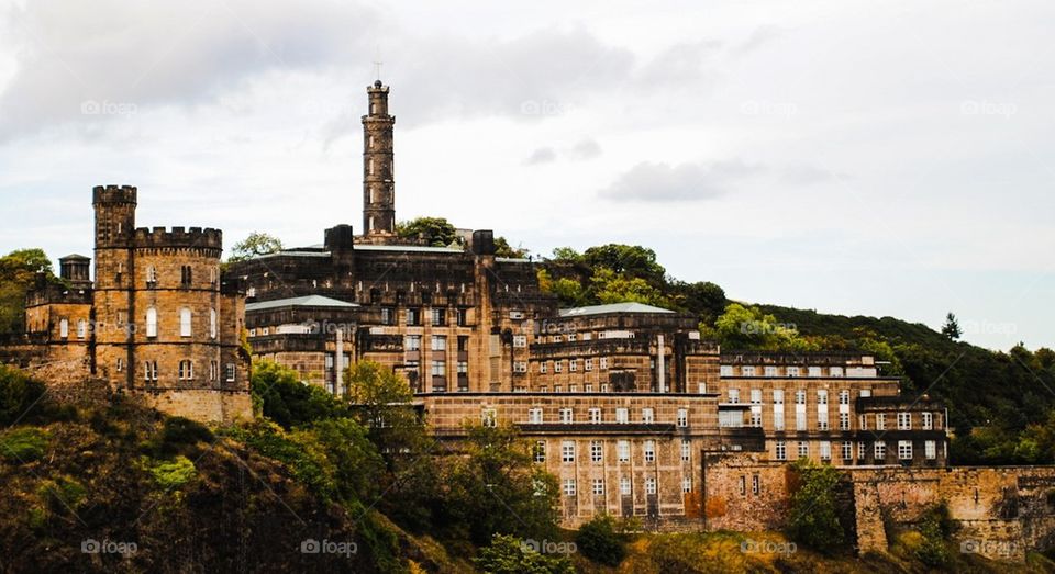 Calton Hill and Nelson Monument