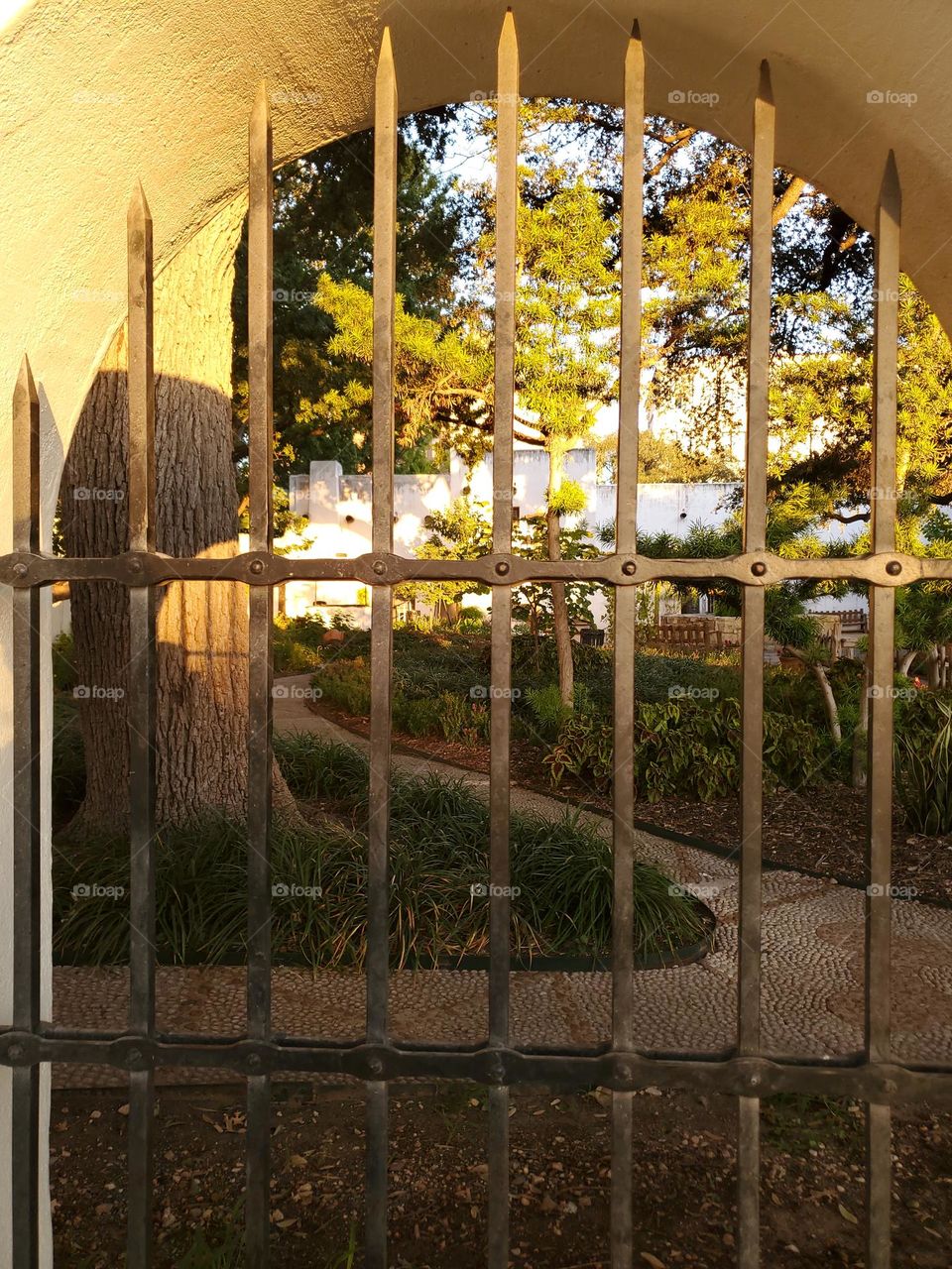 Urban Spanish architecture courtyard