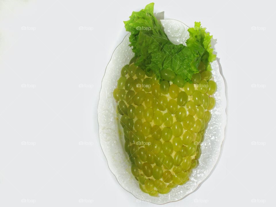 chicken salad with grapes еда салат куриный с виноградом