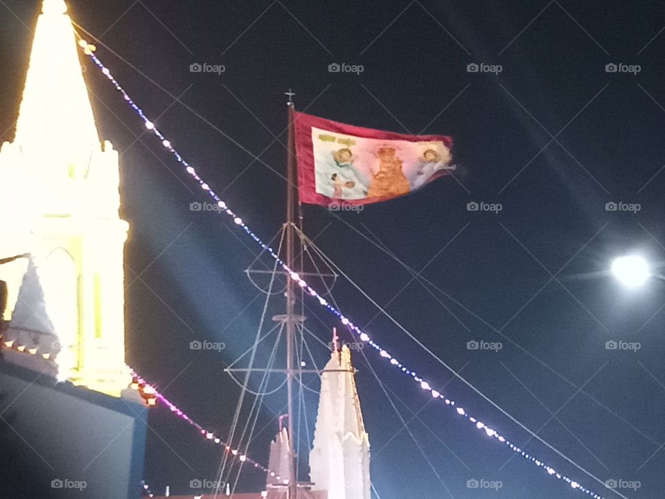 our lady of velankanni church flag