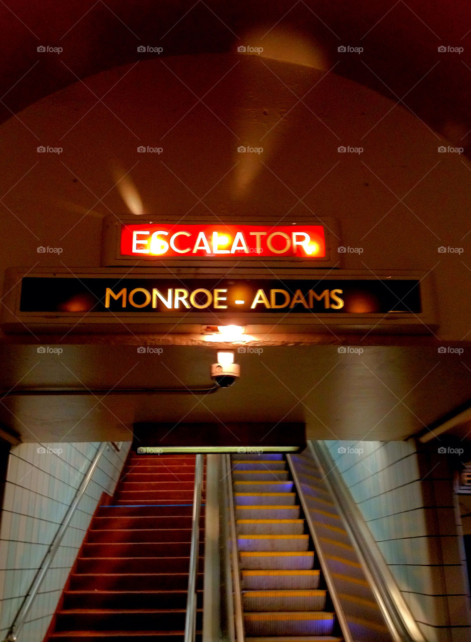 subway cook escalator united states by eastofsheridan