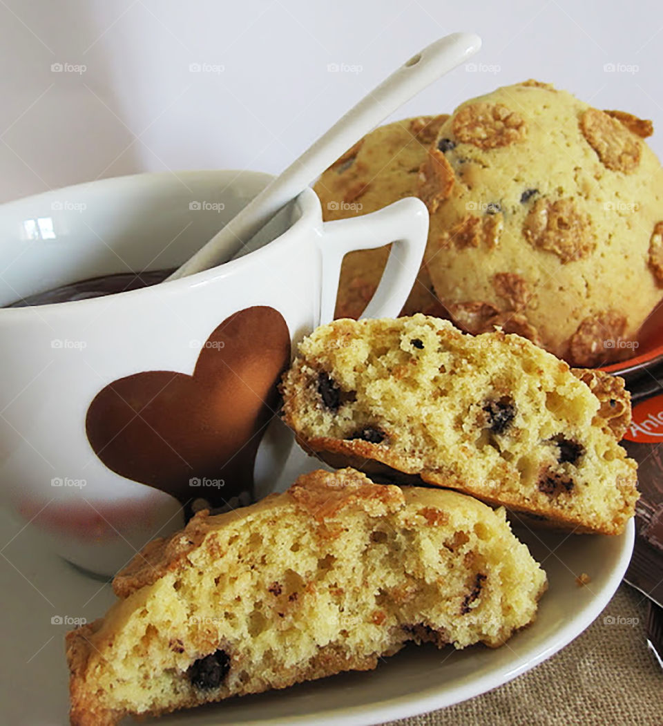 Biscuits Made of KELLOGG'S for breakfast 