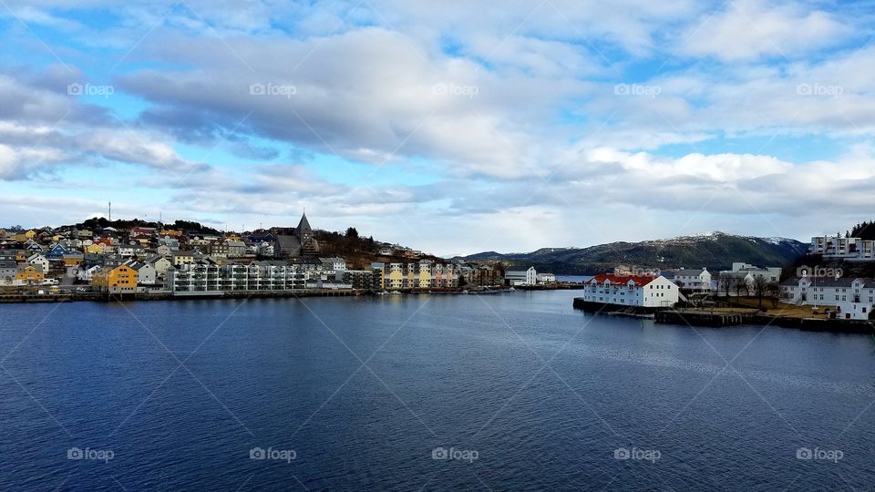 Town from the sea