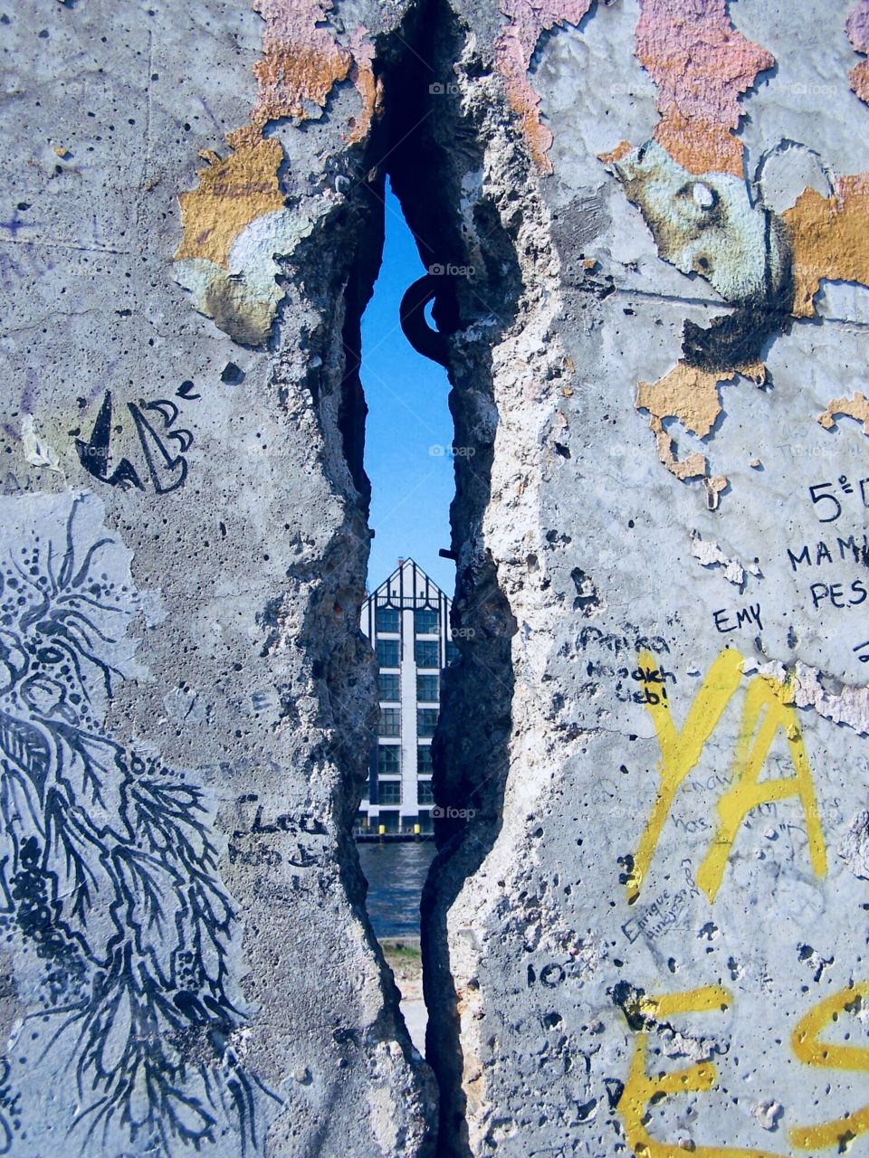 The Berlin Wall: View from the Eastern Side into the West 