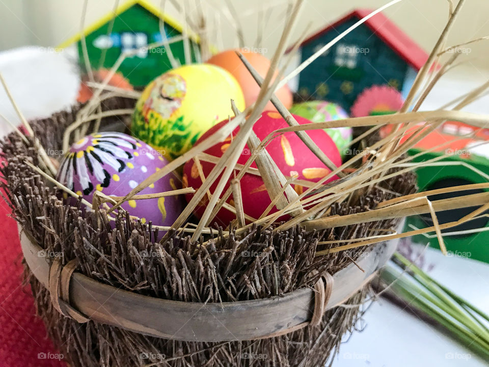 Colorful Easter egg Celebration