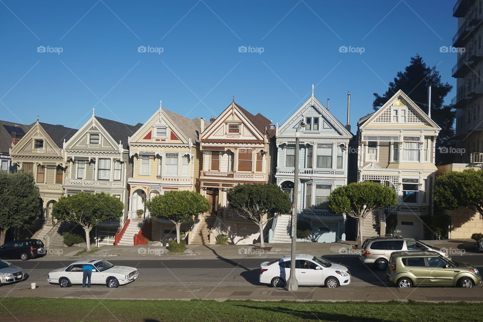 The painted ladies in San Francisco