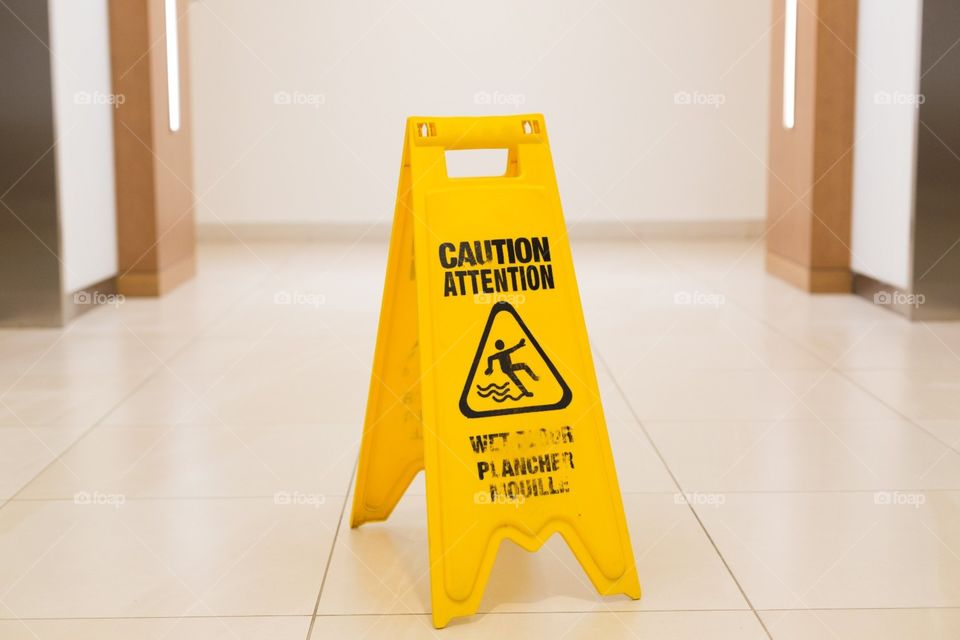 caution wet floor