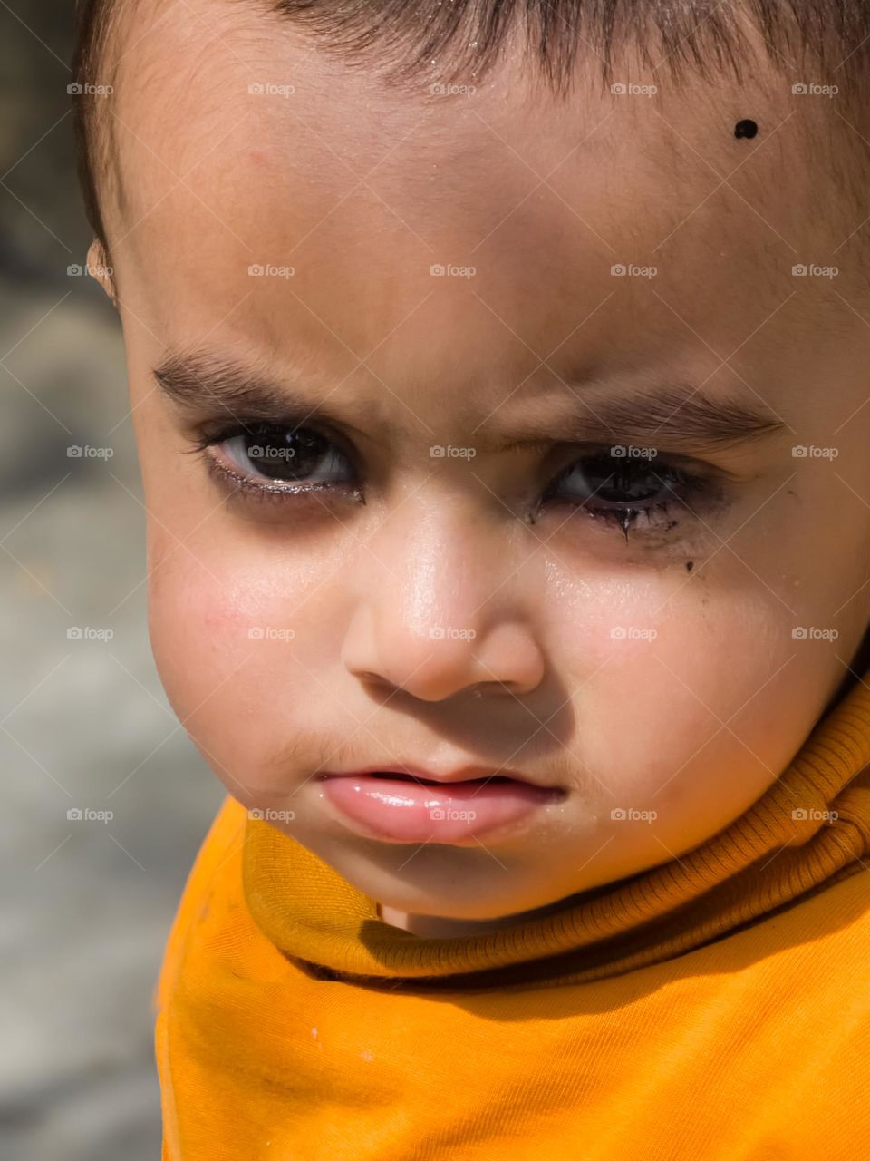 Angry portrait of my boy