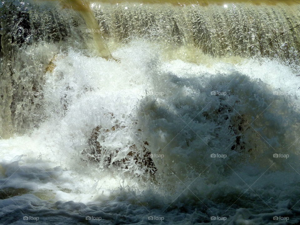 fall and rebound of water
