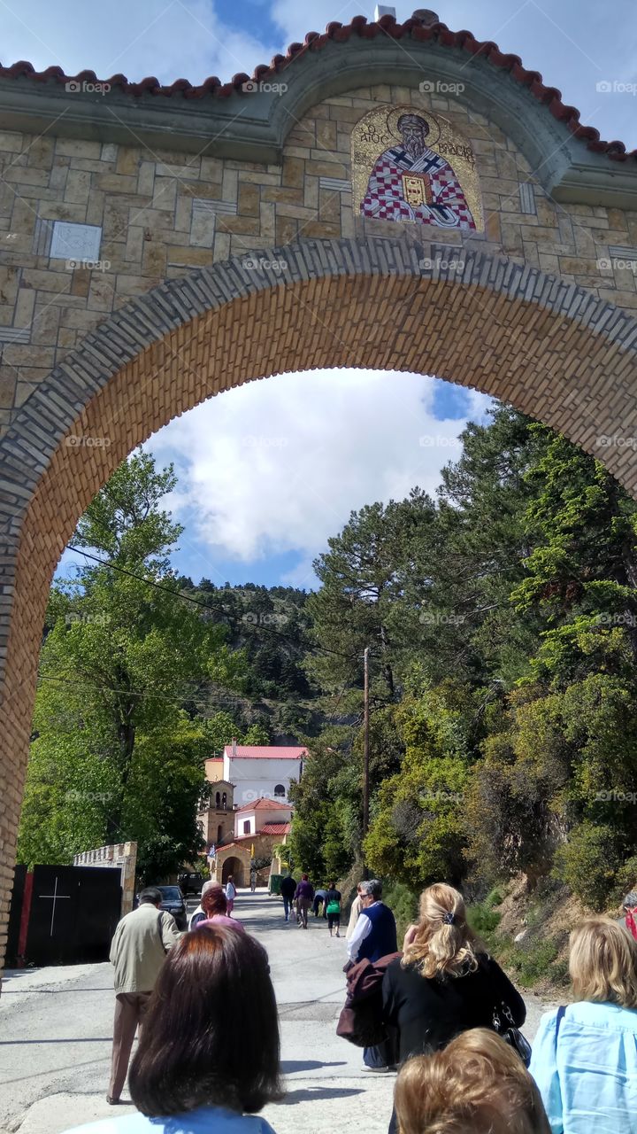 visiting Saint Vlasios in Korinthia,Greece
