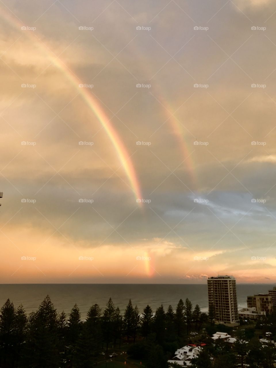 A double rainbow is doubly beautiful. 