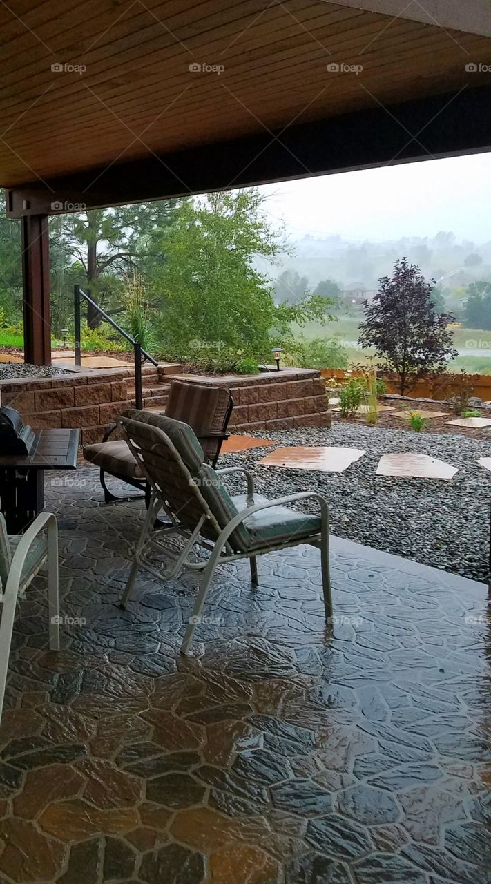 Rain on Porch Furniture