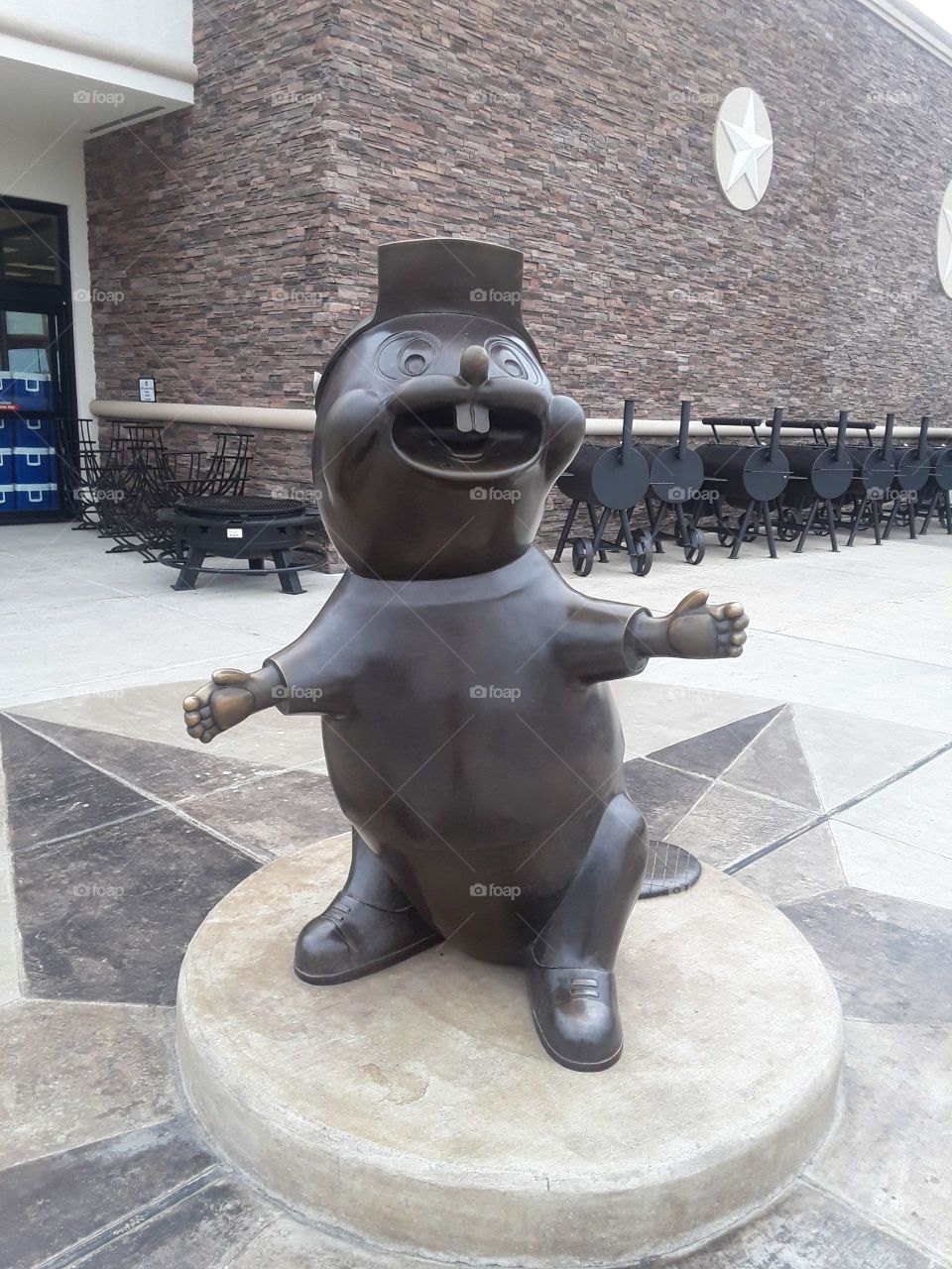 Beaver statue