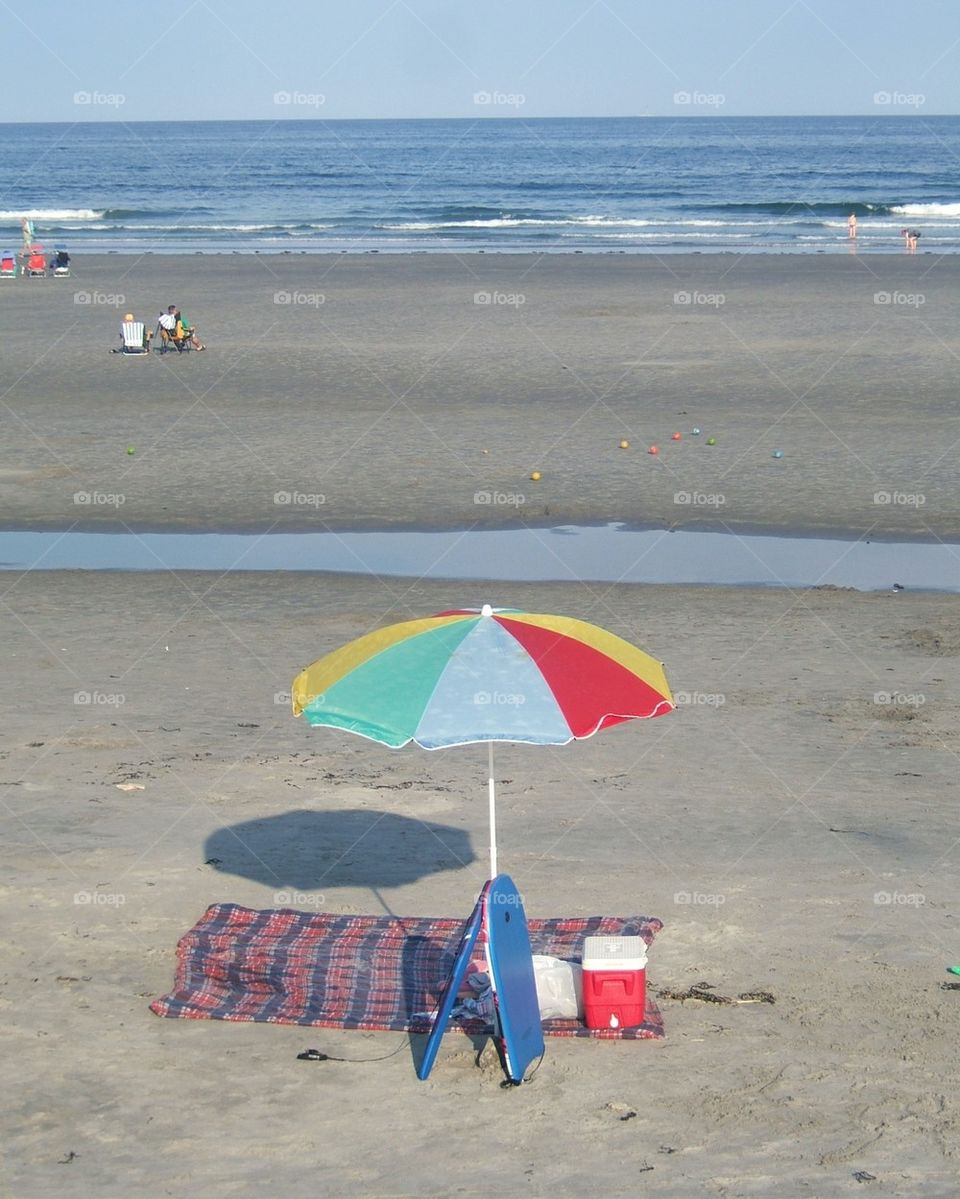 colorful beach umbrella