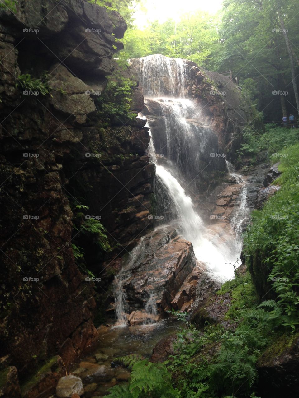 Waterfall in New Hampshire 