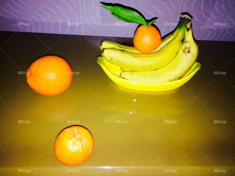 Orange and bananas @foap #food