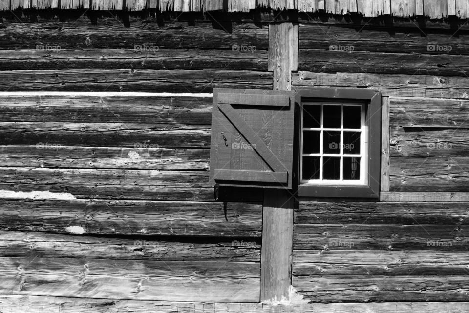 Vintage barn window