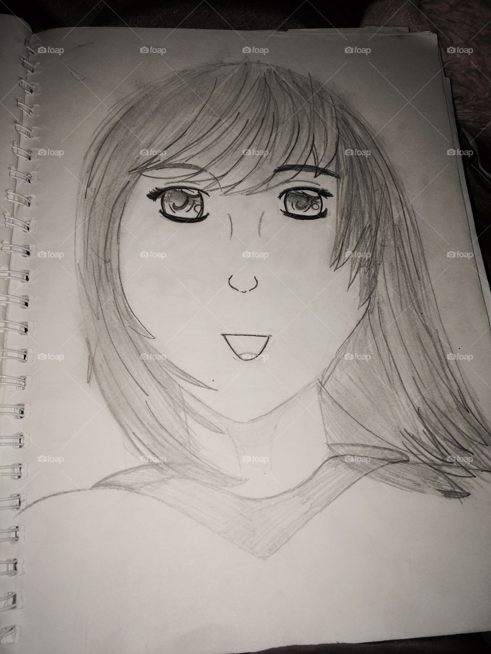 My first anime style drawing