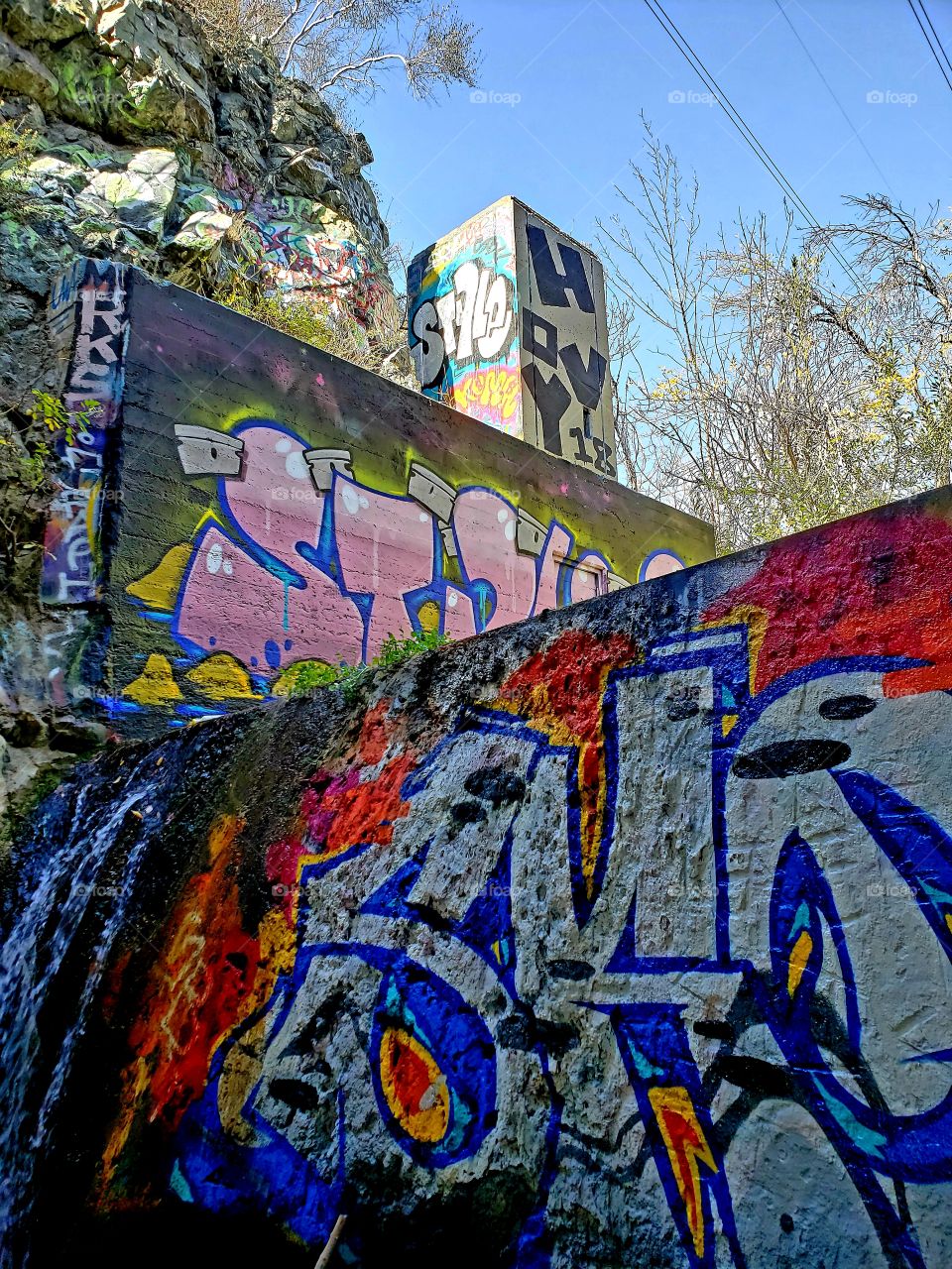 Graffiti near Cajon Pass in Southern California