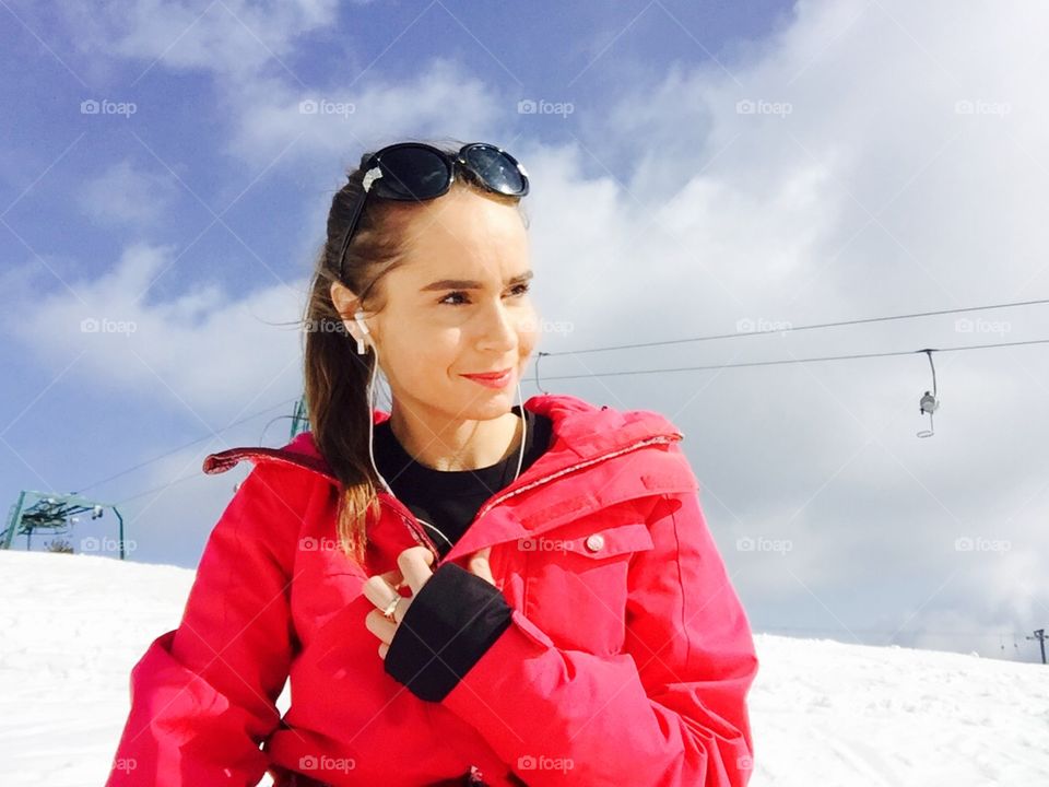 Winter, Snow, Woman, Outdoors, Cold