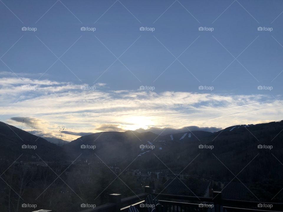 Sunrise in Vail Village 