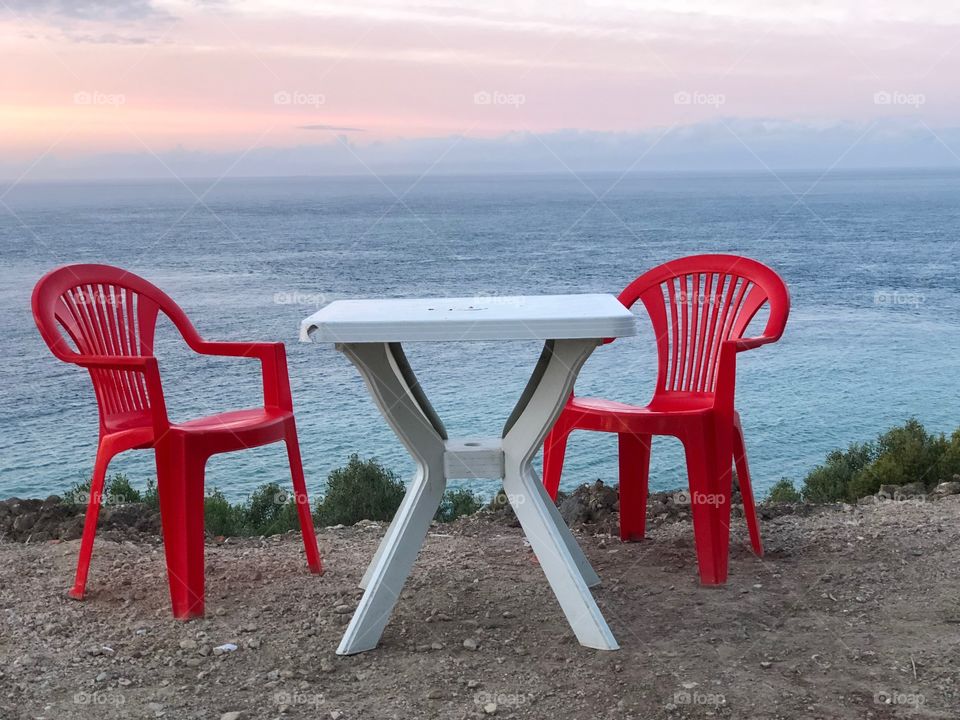 Seat front of the beach