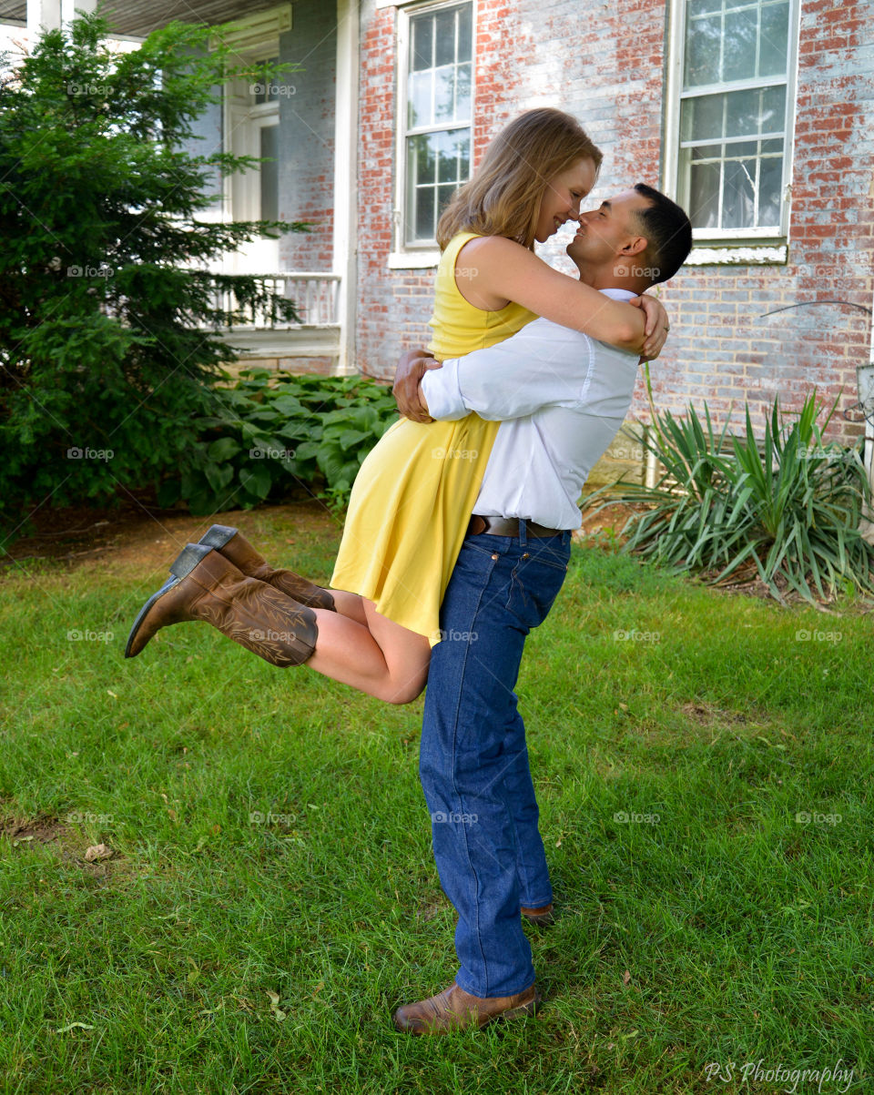 Engaged!. This couple was so excited to be engaged!