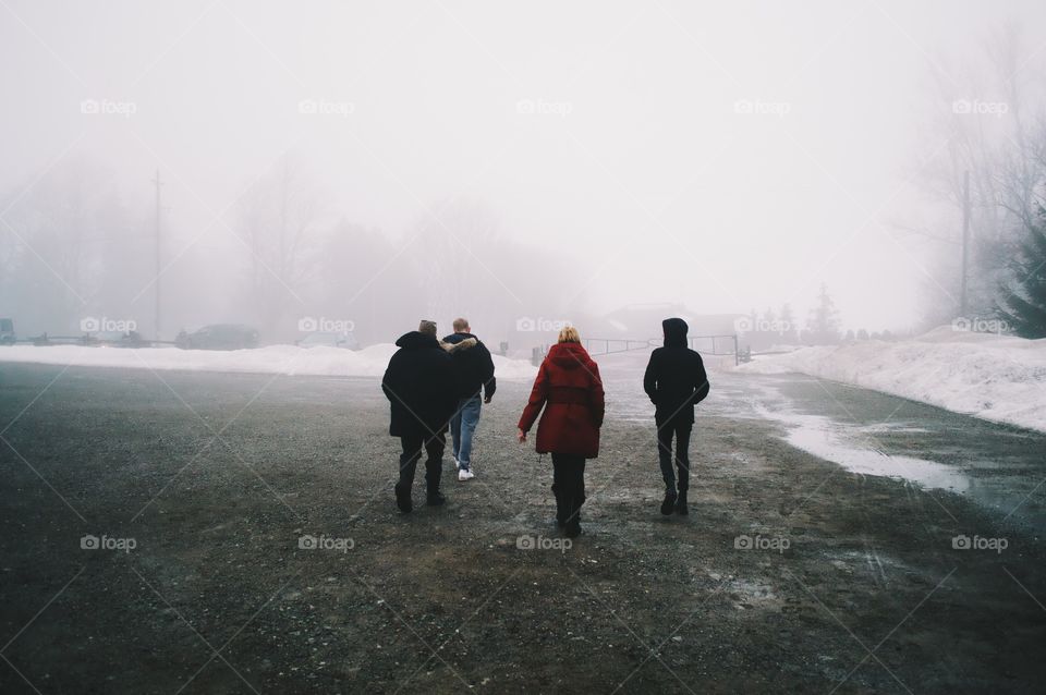 foggy walk 