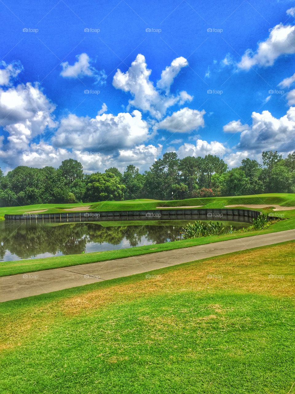 Scenic view of a lake against sky