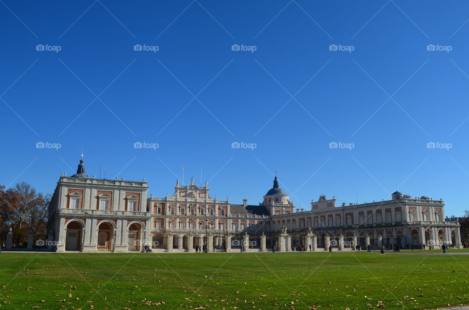 Palacio Real de Aranjuez. MADRID. Mañana de invierno 