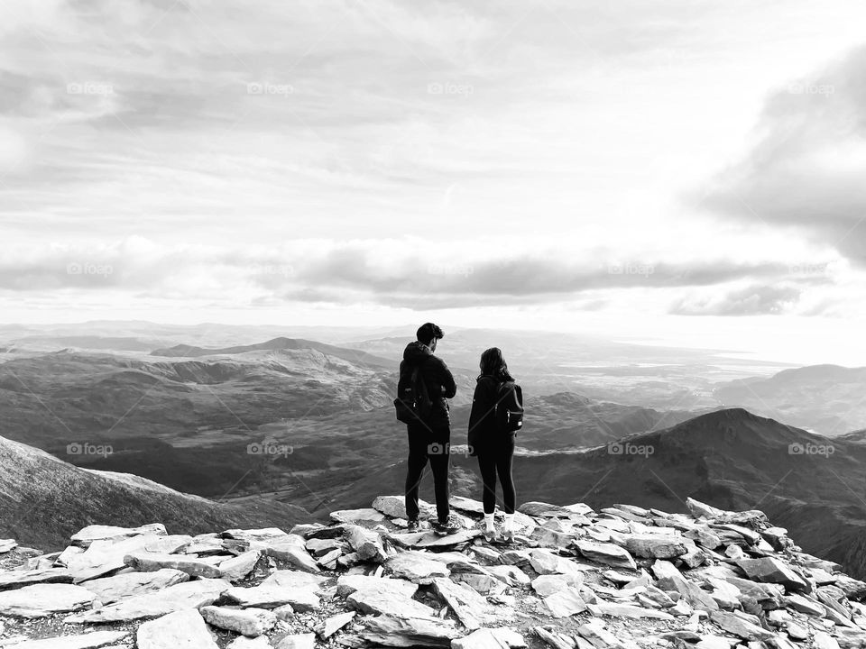 B&W View from Snowdon such an incredible moment !