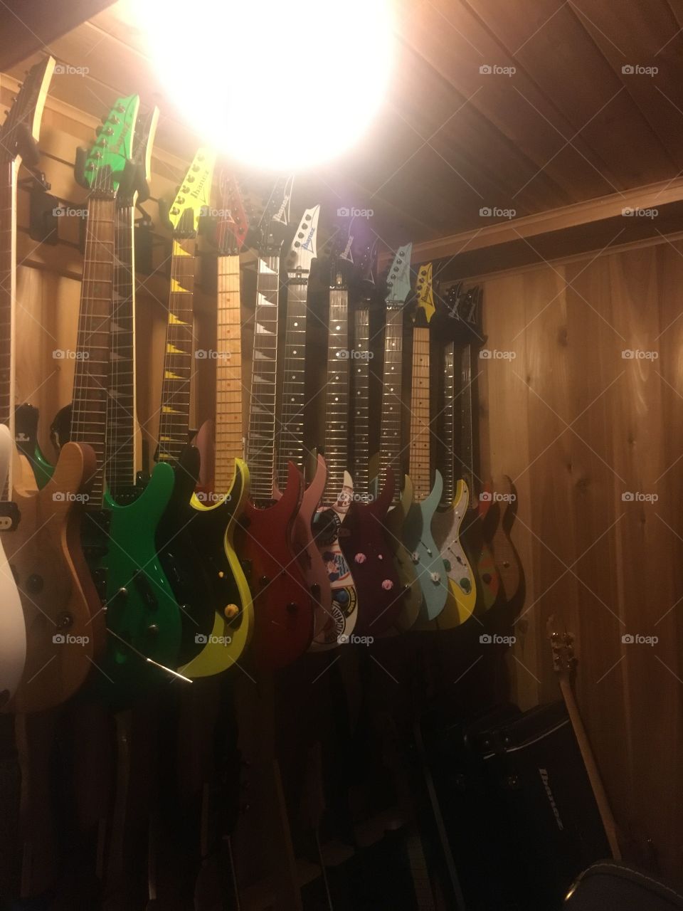 Aaron’s guitar room