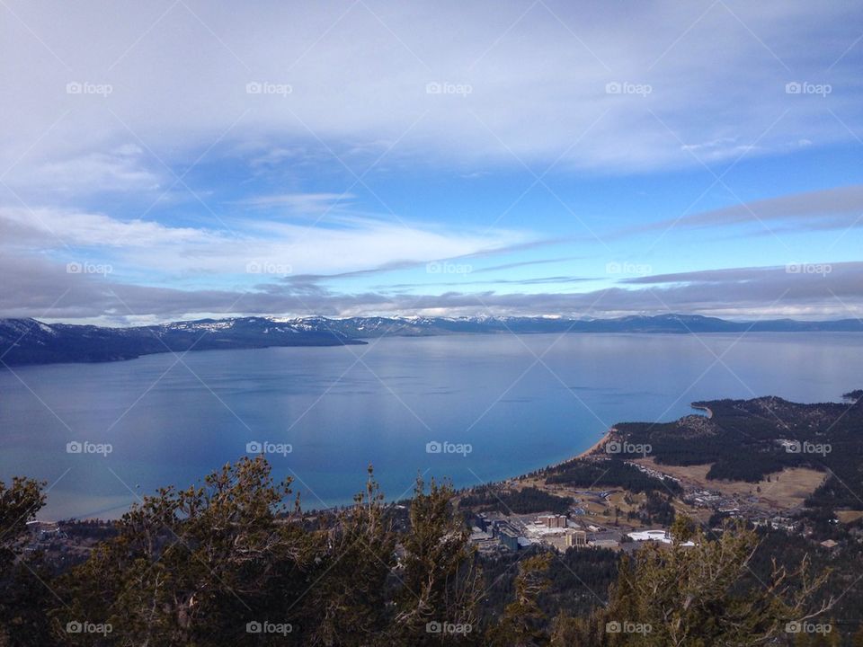 Scenic view of lake tahoe