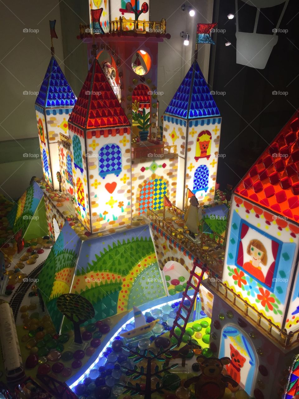 Colorful candy castle