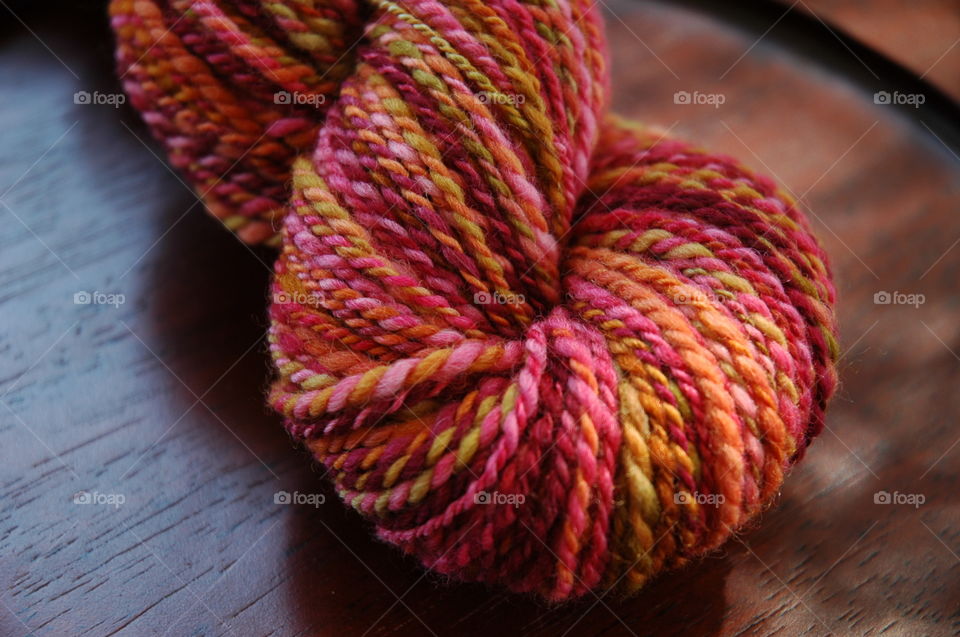 Multi colored yarn