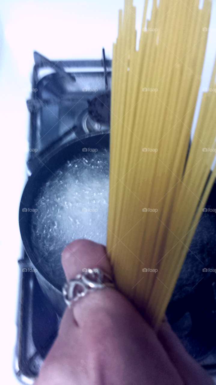 making pasta