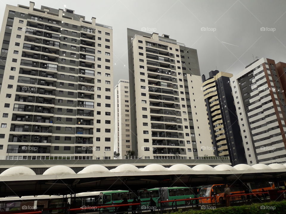 Dark sky in Curitiba