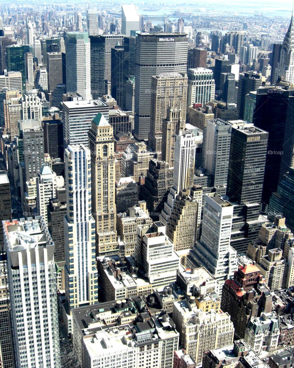 New York City from building top