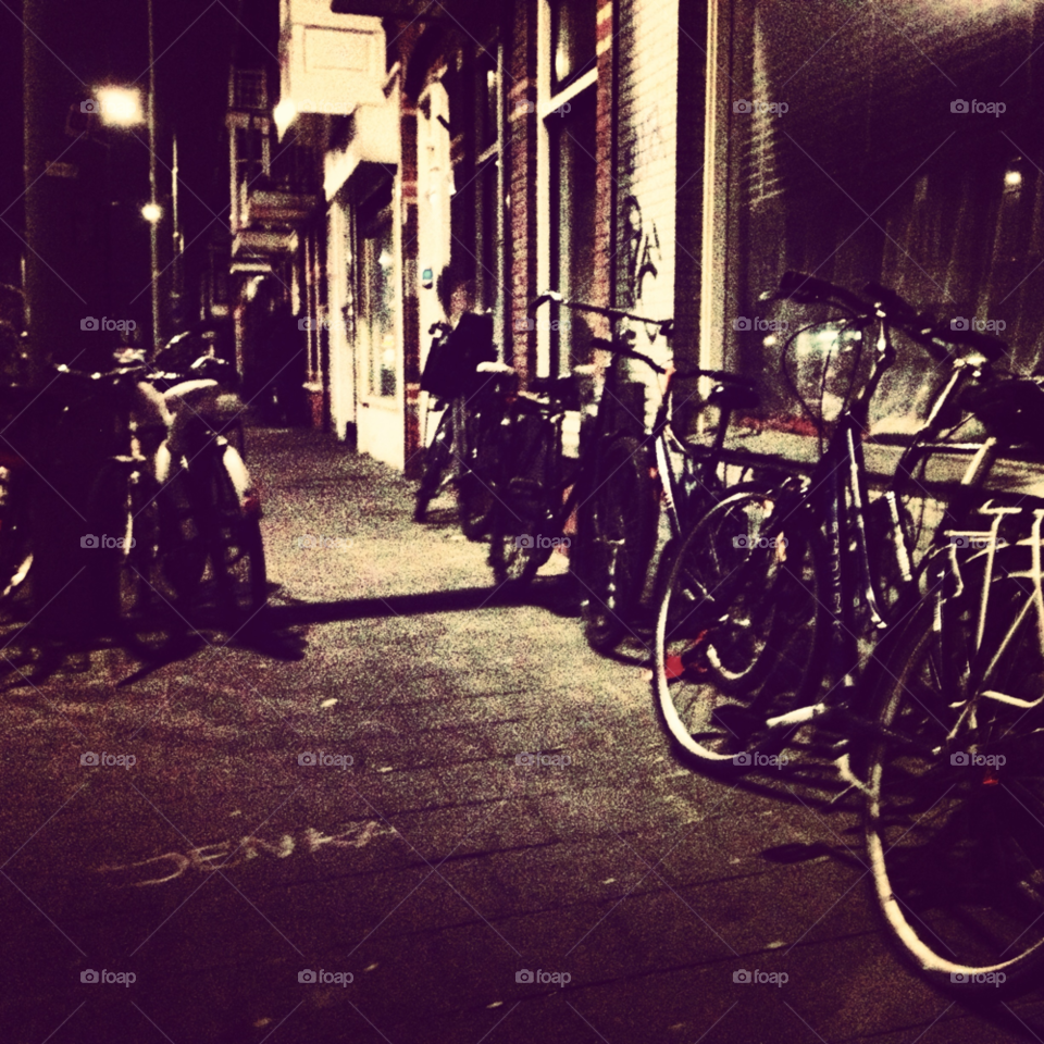 street bike night students by elpee