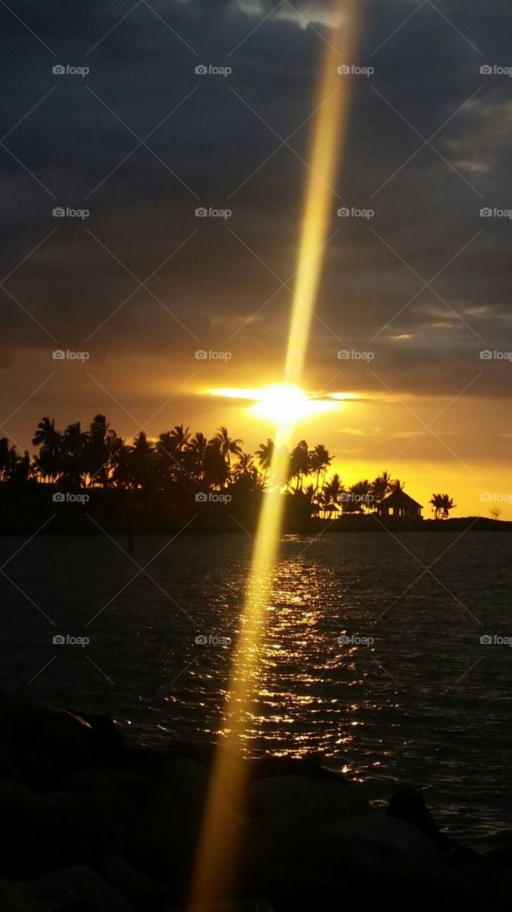 #FoapMarch17 picmas 
Fiji island Hutt at dusk