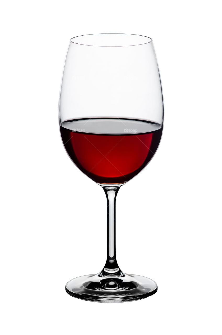 Taça de vinho - fundo branco