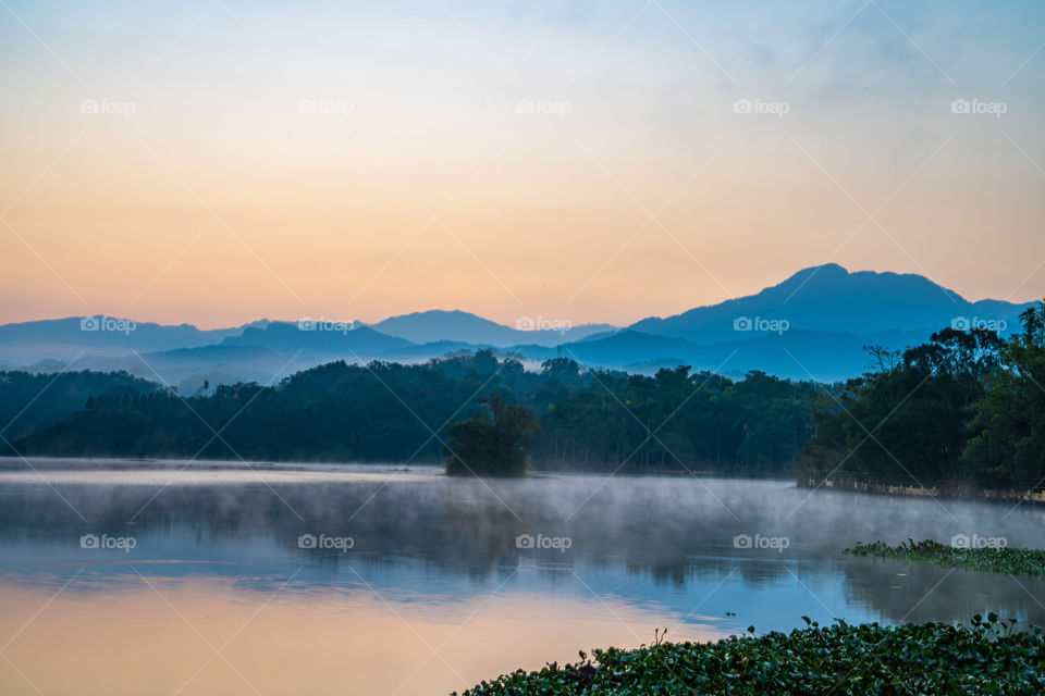 Mountain view in the morning